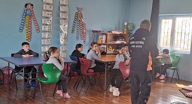 Manisa İtfaiyesi'nden öğrencilere yangın güvenliği eğitimi