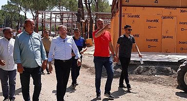 Ayvalık Belediyesi Altınova'da yol çalışmalarını bitirdi