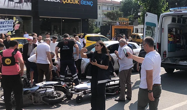 Düzce'de ters yön kazası!