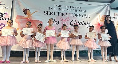İzmit'te minik balerinler Sanat Akademisi'nde ışıldadı