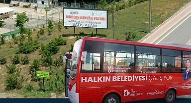 İzmit'teki Kurban Pazarı'na belediyeden ücretsiz ulaşım