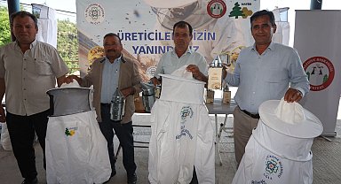 Muğla'da arıcılara ekipman desteği