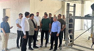 Edirne İpsala'da Anadolu Lisesi inşaatına yakın mercek