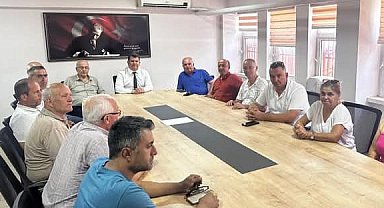 Keşan muhtarlarından İlçe Milli Eğitim Müdürü Kemik'e ziyaret