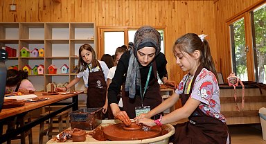 Konya Karatay'da öğrenciler 'Tabiat'ın içinde öğreniyor