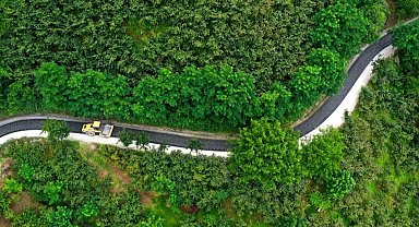 Ordu'da Tepecik Mahalle yolu asfalta kavuşuyor