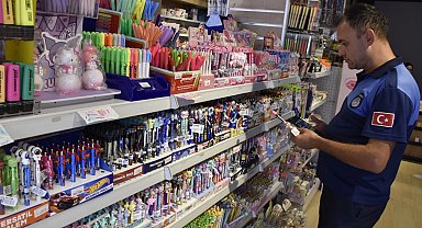 Bursa Karacabey Zabıtası'ndan okul öncesi kırtasiye denetimi