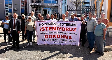 Edirne Keşan'da köylüler jeotermal projesine karşı dava açtı