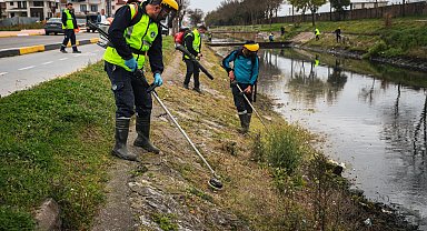 Sakarya'da dere ıslah çalışmaları aralıksız sürüyor