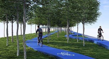 Trabzon Sürmene'ye modern bisiklet yolu