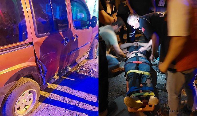 Üç aracın karıştığı kazada iki kişi yaralandı