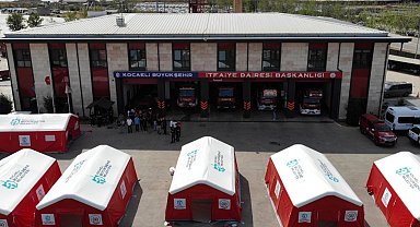 Bu çadırlar Kocaeli itfaiyesini daha güçlü kılacak