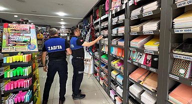 Bursa İnegöl Zabıtası'ndan kırtasiyelere sıkı denetim