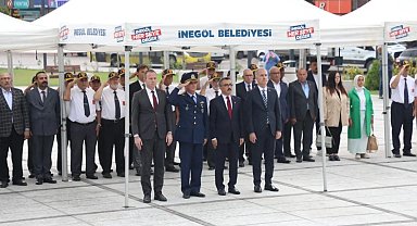İnegöl'ün 103 yıllık kurtuluş dirilişi anma töreniyle kutlandı