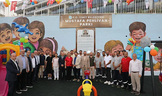 İzmit Belediyesi Mustafa Pehlivan'ın adını yaşatacağı parkı hizmete sundu