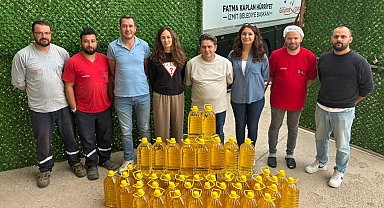 İzmit'te 335 litre yağ Aşevi'ne teslim edildi