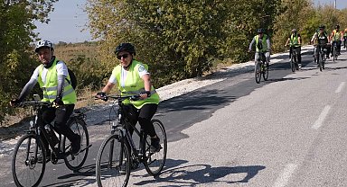 Konya'da tarih ve kültür dolu rotalarda pedal çevrildi