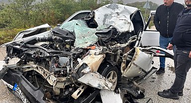 Akçakoca-Düzce yolunda feci kaza: 1 ağır yaralı