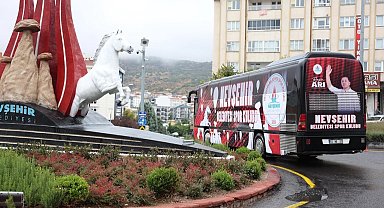 Başkan Rasim Arı, Nevşehir Belediyesi SK otobüsünü kullandı