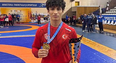 Bursa Büyükşehirli güreşçi Balkan Şampiyonu oldu