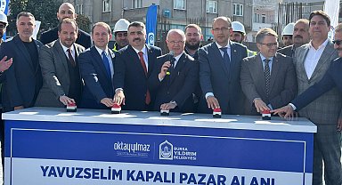 Bursa Yıldırım'a dev yatırım... Yavuzselim Kapalı Pazar Alanı ve Gençlik Merkezi'nin temeli atıldı