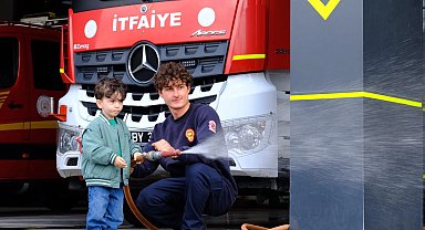 Kocaelili minikler itfaiyecilik mesleğini yakından tanıdı