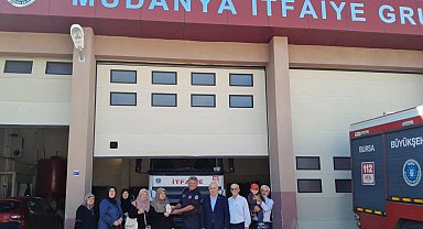 Saadet Partili kadınlardan Mudanya İtfaiyesi'ne ziyaret