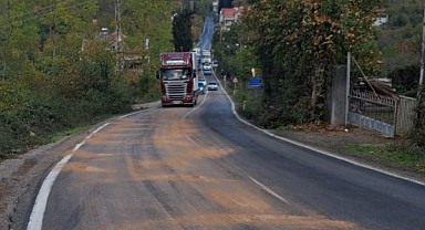 Türkeli-Ayancık-Sinop Yolunda hamsi suyu tehlikesi