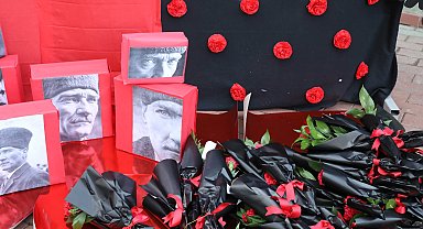 Ankara Keçiören'de çocuklar Atatürk'ü özlemle andı