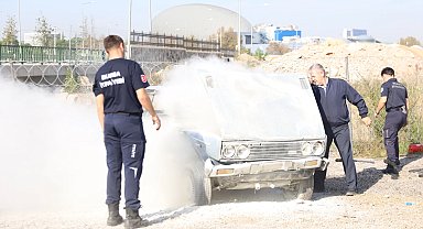 Bursa'da otobüs şoförlerine yangın tatbikatı