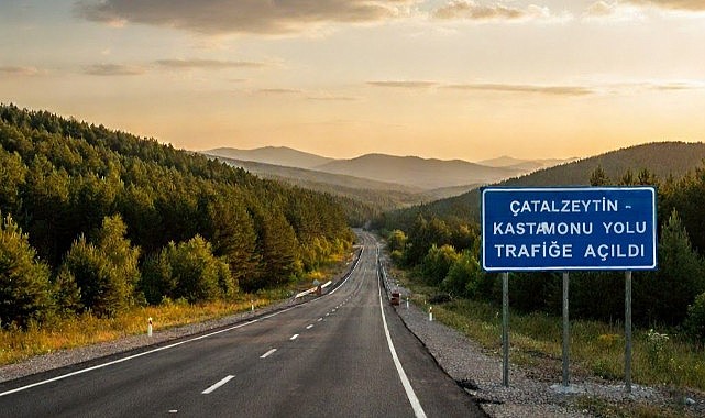 Çatalzeytin - Kastamonu yolu kontrollü olarak trafiğe açıldı