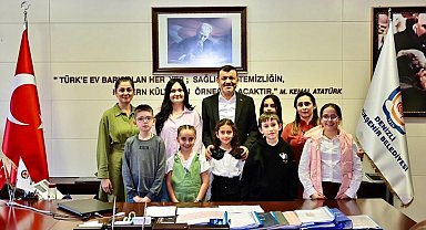 Denizli'de "2050'ye Mektup" yarışmasının kazananları ödüllerini aldı