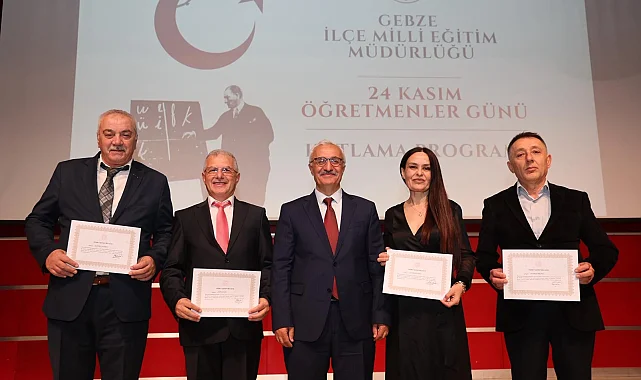 Gebze'de öğretmenler günü coşkusu