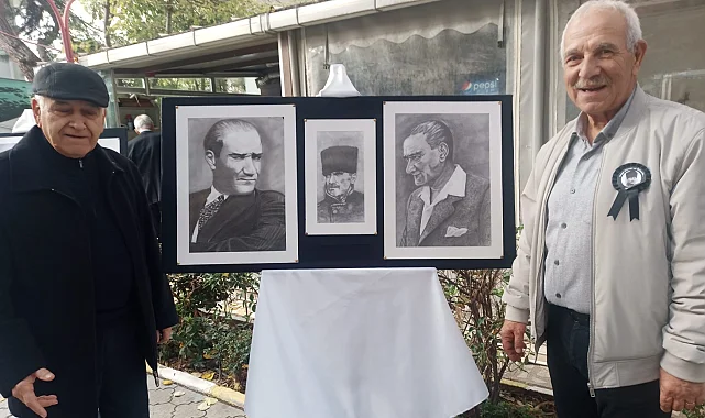 Kadir Elmaz'dan Atatürk temalı karakalem sergisi