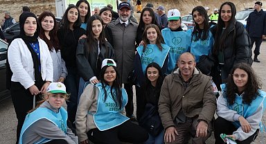 Kayseri Kocasinan'da mavi ile yeşil buluşuyor