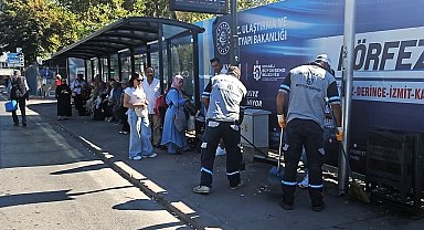 Kocaeli Büyükşehir'le duraklar temiz ve bakımlı