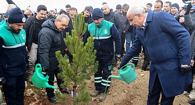 Malatya Beydağı'nda 10 bin 444 fidan toprakla buluştu