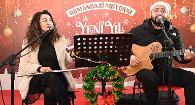 Bursa Osmangazi'de Yeni Yıl Festivali'nde akustik rüzgarı