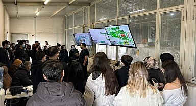 Denizli'de üniversiteliler katı atık tesisini yerinde gözlemledi