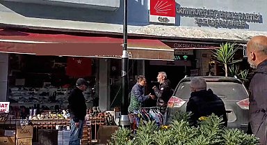 İstanbul Şile'de CHP önünde 'kızıma küfür ettiler' diye bağıran kişi gözaltına alındı