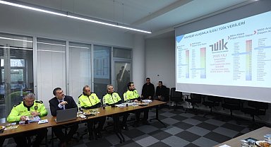 Kayseri protokolü Trafik Kontrol Merkezi'nde