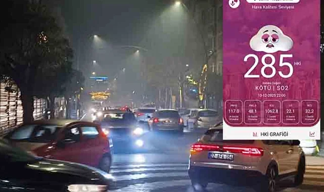 Keşan'da hava kirliliği alarm verdi! Partikül madde seviyesi 285'e ulaştı