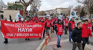 Metal işçisi Mudanya'da alanlara çıktı