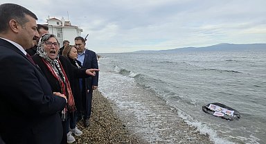 Pakize Anne'den Mudanya'da denize siyah çelenk!