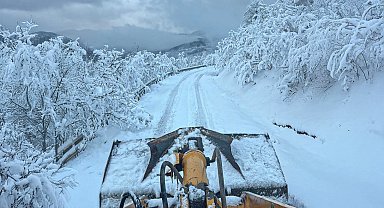 Sakarya'da karla mücadele: 31 yol açıldı