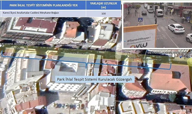 Balıkesir'de park ihlallerine yönelik kamera takip sistemi devreye alınıyor