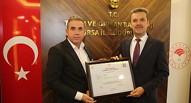 Bursa'da 7 tarımsal örgüte 'Birinci Derece' belge