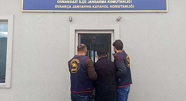 Bursa'da hapis cezası firarisini Jandarma yakaladı