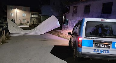 Bursa'da şiddetli rüzgara karşı Büyükşehir teyakkuzda