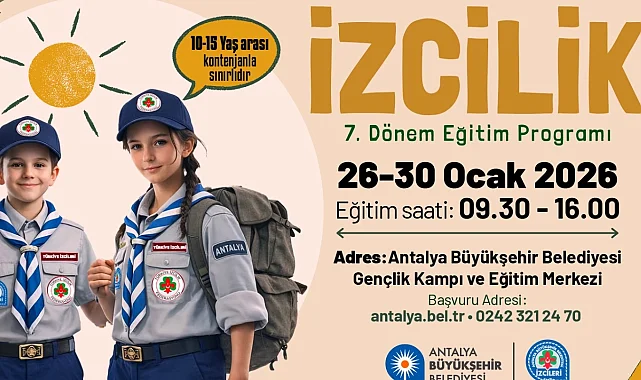 Büyükşehir'in 7. dönem izcilik eğitimleri başlıyor